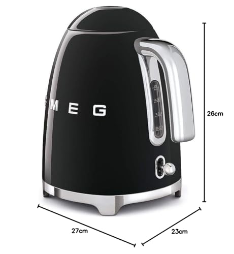 Smeg KLF03BLUK Retro Style Kettle - Black