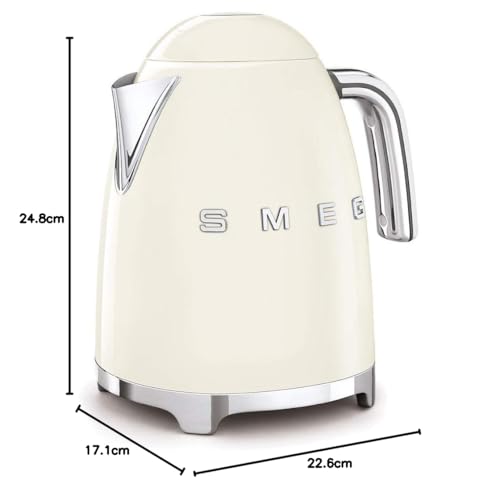 Smeg KLF03CRUK Retro Style Kettle - Cream