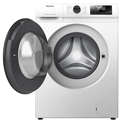 Freestanding Front Load Washing Machine – 6kg, Inverter Motor, 15 Programs, Quick & Steam Wash, 1200 RPM, White, Energy Class C