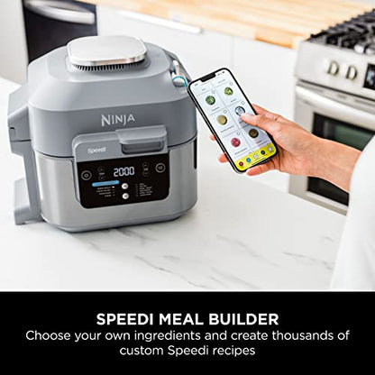 Ninja Speedi 10-in-1 Rapid Cooker, Air Fryer and Multi Cooker, 5.7L, Meals for 4 in 15 Minutes, Air Fry, Steam