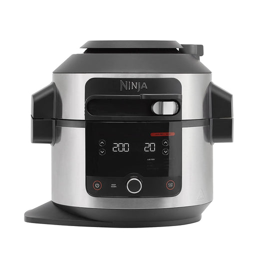 Ninja Foodi 11-in-1 SmartLid Multi-Cooker, 6L, Electric Pressure Cooker & Air Fryer, Layer Mains & Sides with Reversible Rack