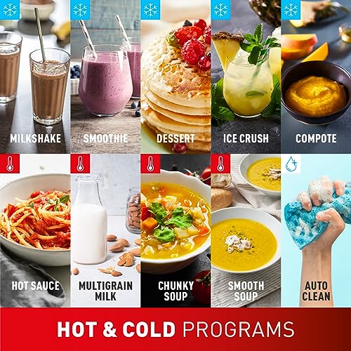 Tefal Blender & Soup Maker Perfectmix Cook, 2L, 10 Auto Programs, Smoothie Maker, Removable Blades