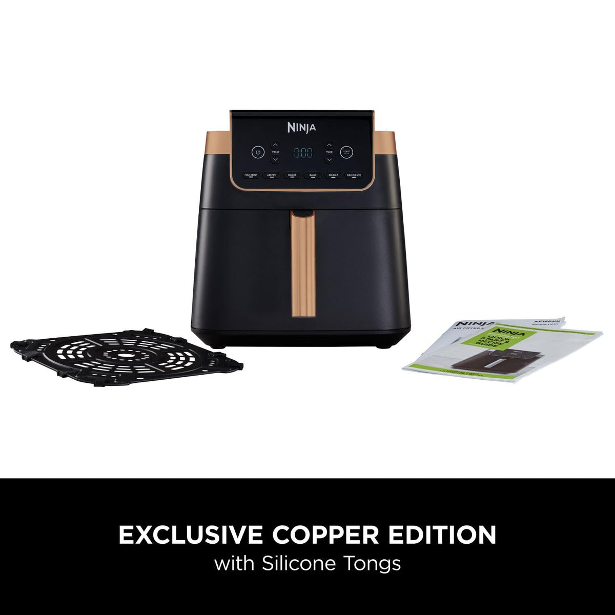 Ninja Air Fryer MAX PRO, 6.2L, Uses No Oil, Large Square Single Drawer, Roast, Bake, Air Fry