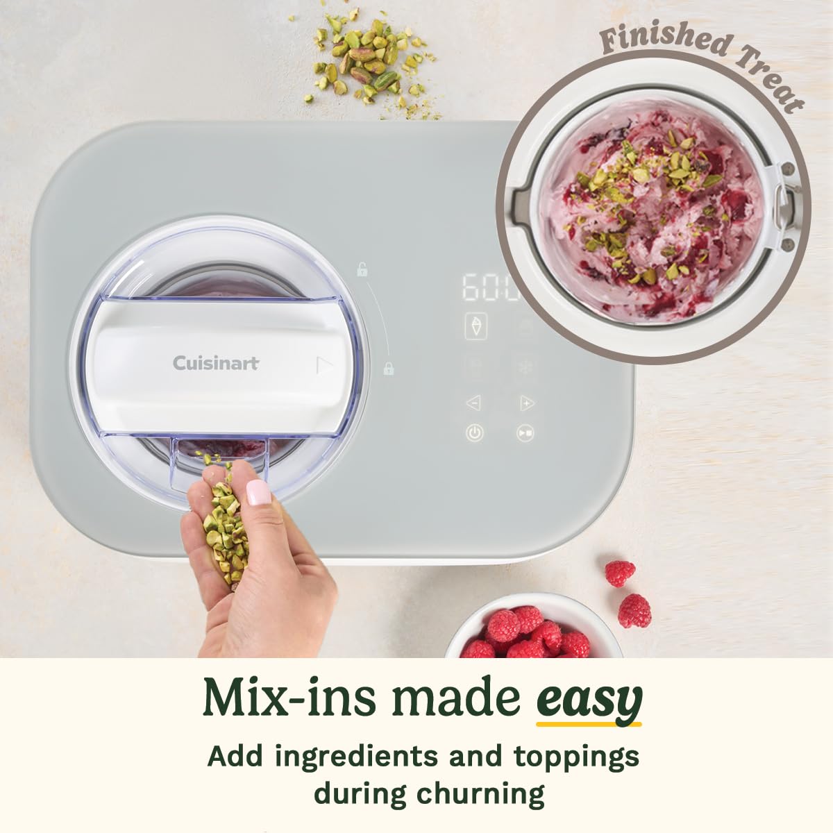 Cuisinart FreezeEase Ice Cream and Gelato Maker- Self freezing ice cream maker