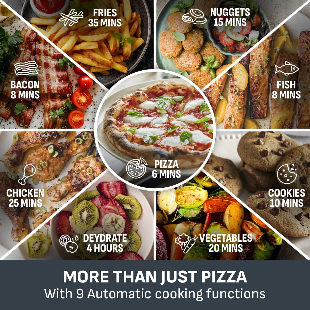 Tefal Easy Fry Pizza, XL Surface, Large Air Fryer, Spacious Basket, Up To 1 Kg of Fries