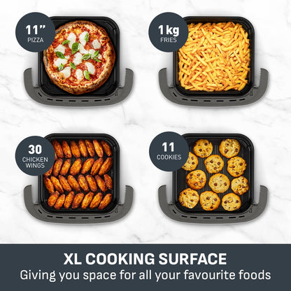 Tefal Easy Fry Pizza, XL Surface, Large Air Fryer, Spacious Basket, Up To 1 Kg of Fries