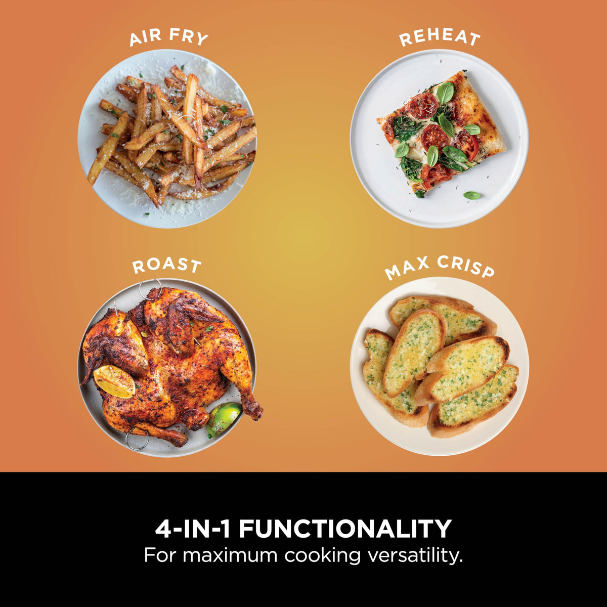 Ninja Foodi Dual Zone Digital Air Fryer, 2 Drawers, 7.6L, 4-in-1, Uses No Oil, Air Fry, Max Crisp, Roast, Reheat
